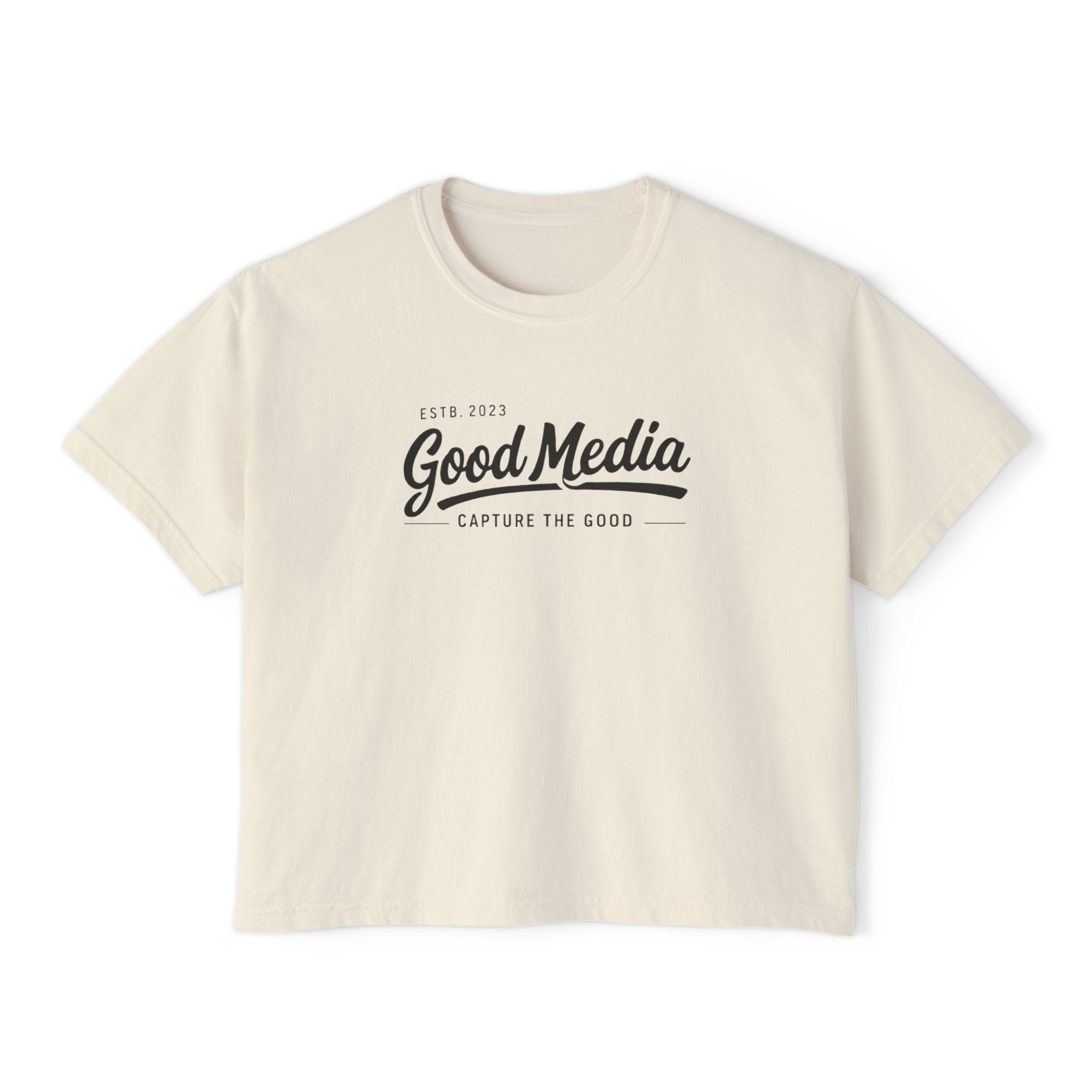 Good Media Boxy Tee — "Capture The Good" Women's T-Shirt