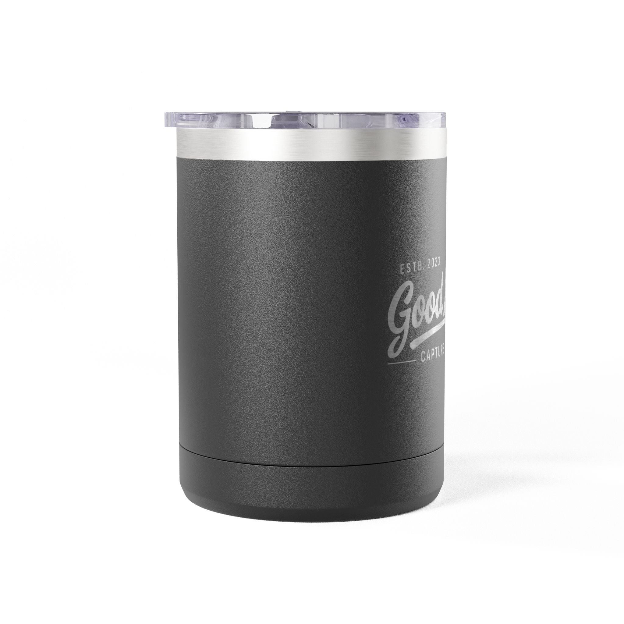 15oz Insulated Coffee Tumbler Mug — Vintage 'Good' Script Logo