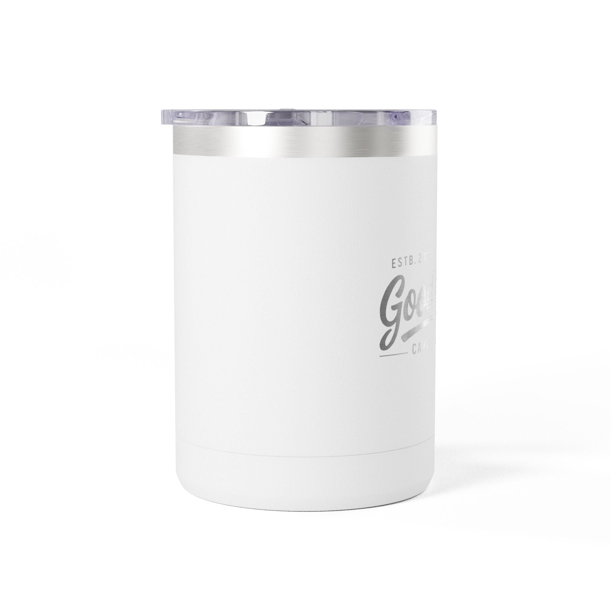 15oz Insulated Coffee Tumbler Mug — Vintage 'Good' Script Logo