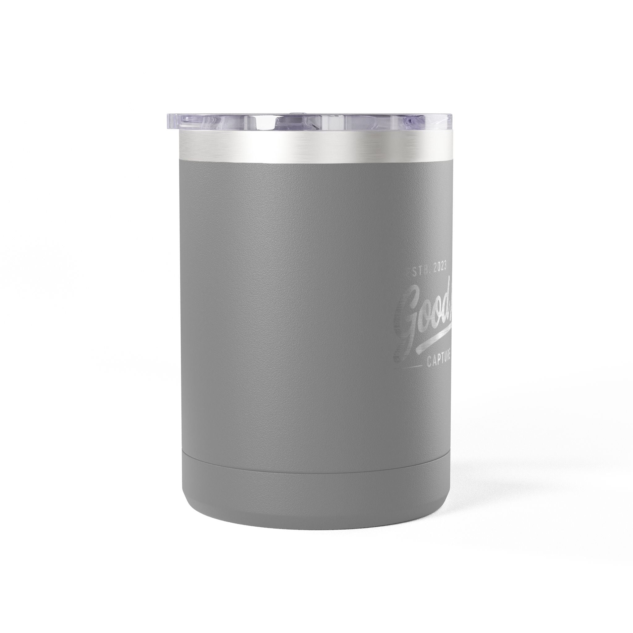 15oz Insulated Coffee Tumbler Mug — Vintage 'Good' Script Logo