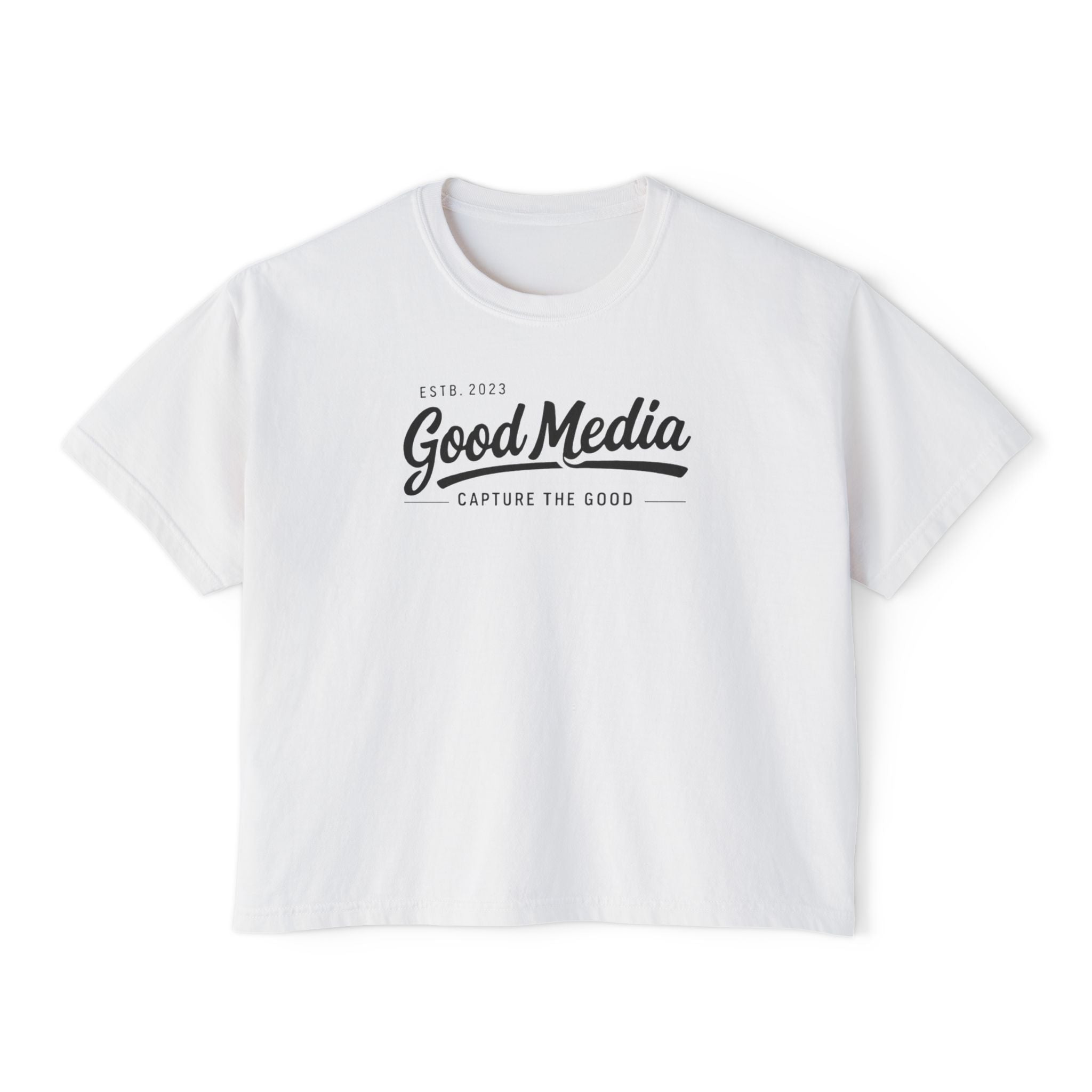 Good Media Boxy Tee — "Capture The Good" Women's T-Shirt