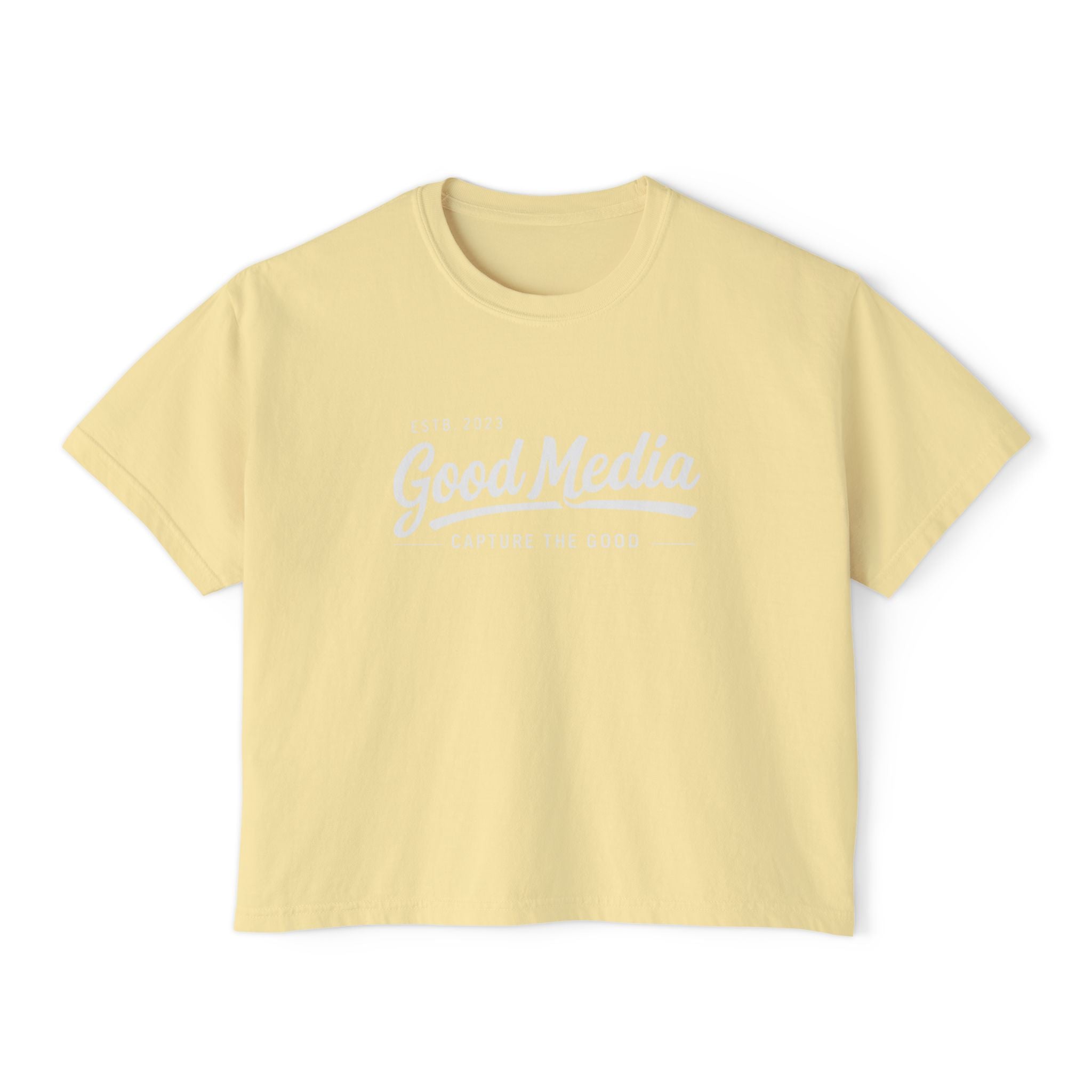 Good Media Boxy Tee — "Capture The Good" Women's T-Shirt