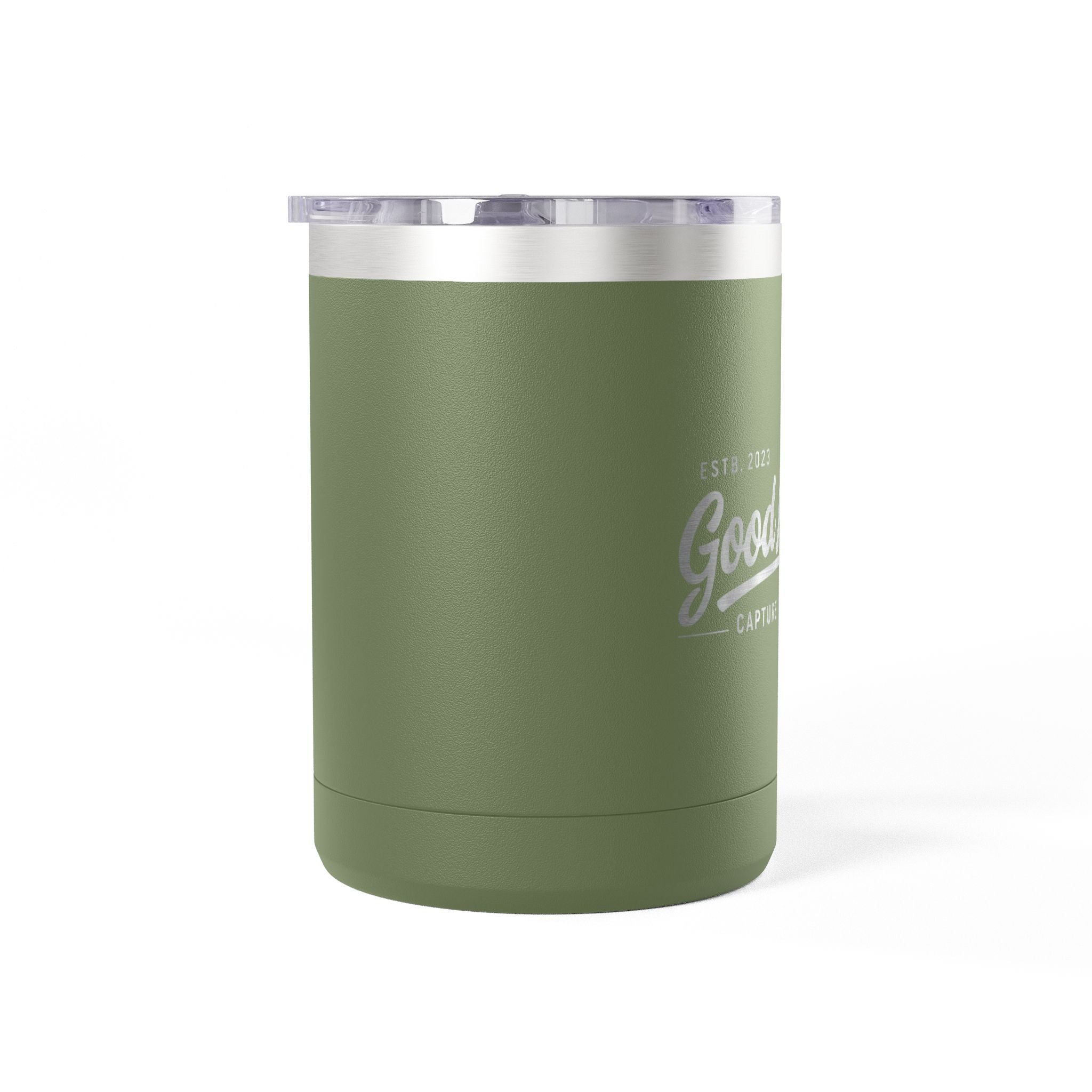 15oz Insulated Coffee Tumbler Mug — Vintage 'Good' Script Logo