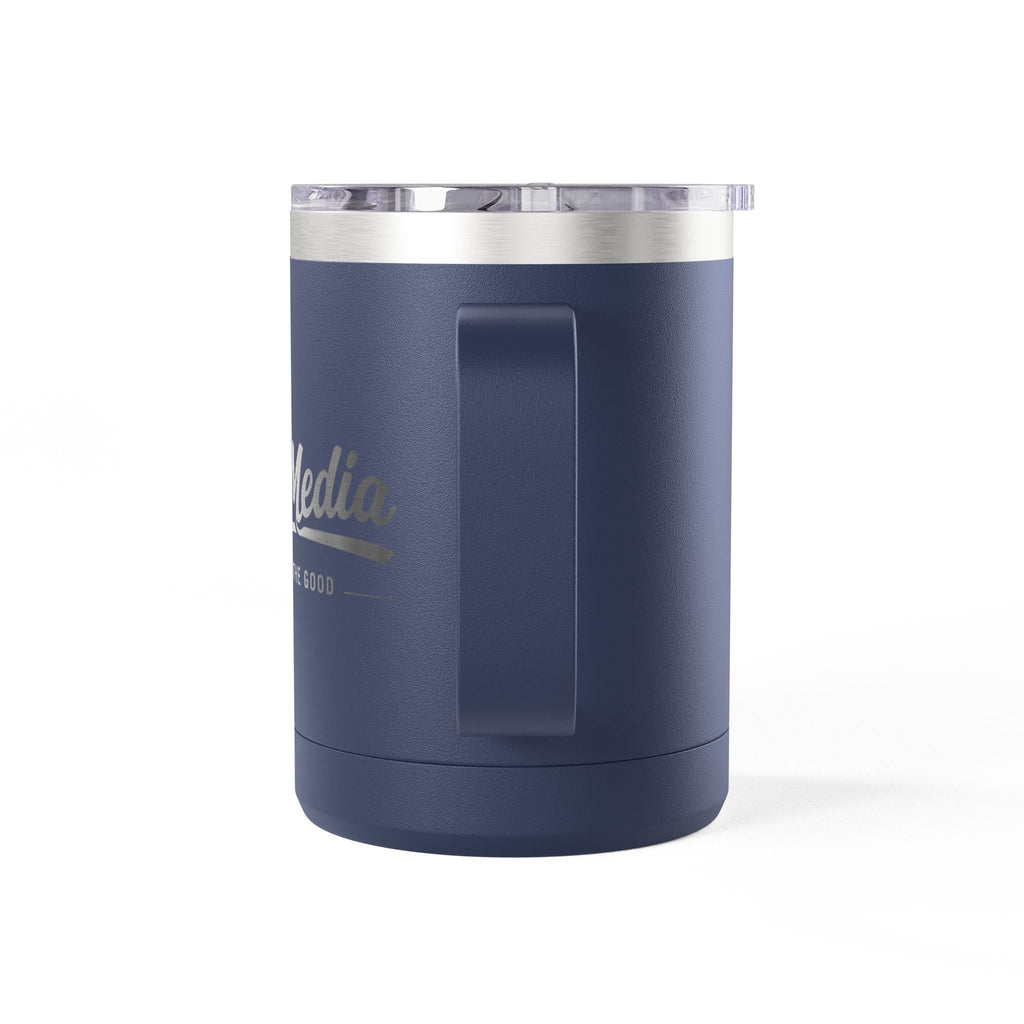 15oz Insulated Coffee Tumbler Mug — Vintage 'Good' Script Logo