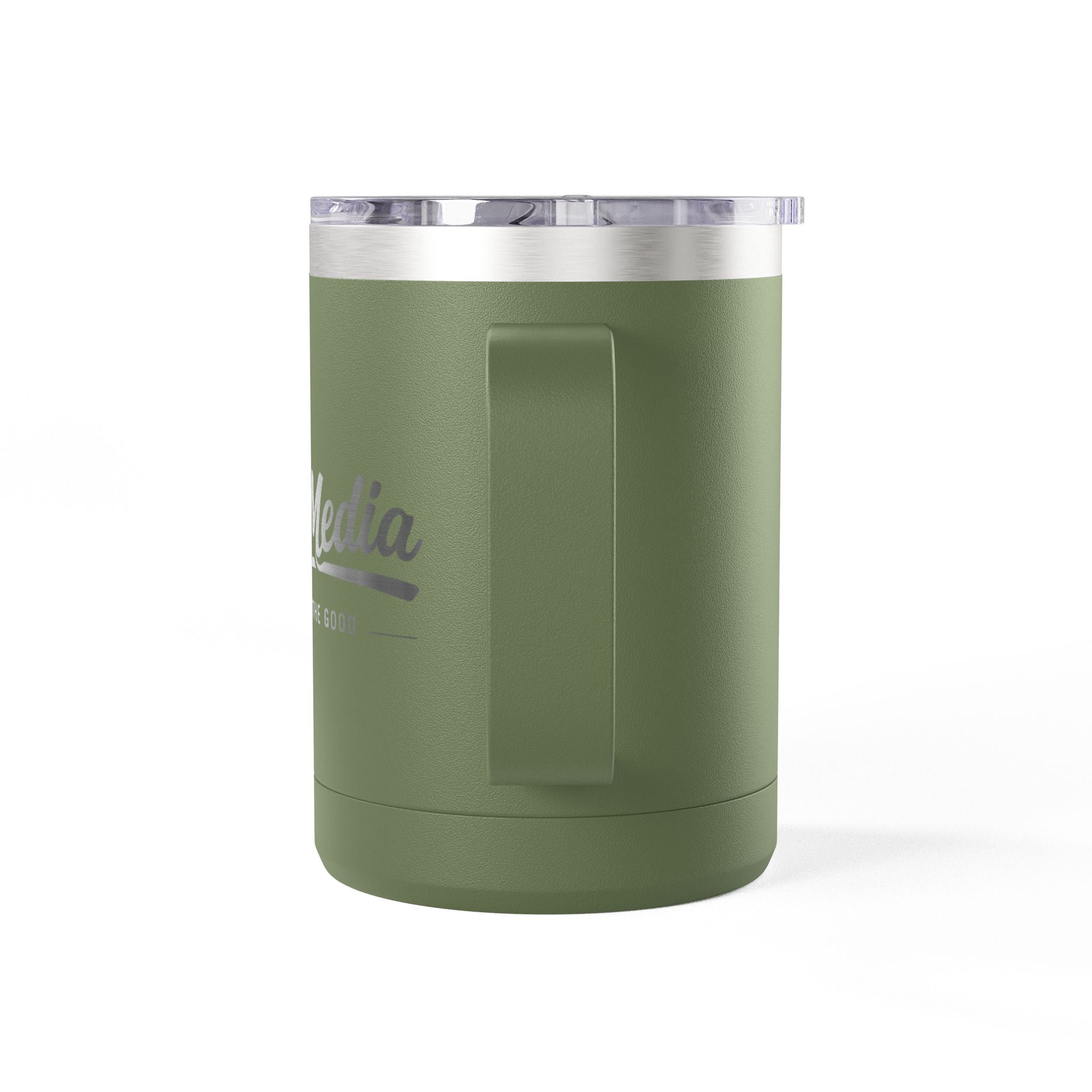 15oz Insulated Coffee Tumbler Mug — Vintage 'Good' Script Logo